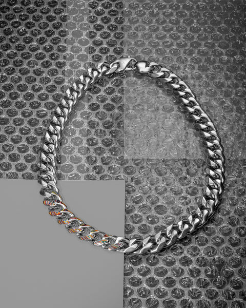 BUDDYLAND® Cuban Link 22" Chain: Fordite Inlay