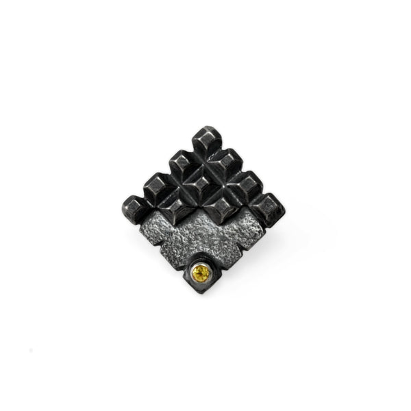 Hedron Lattice: Stealth Pin Citrine