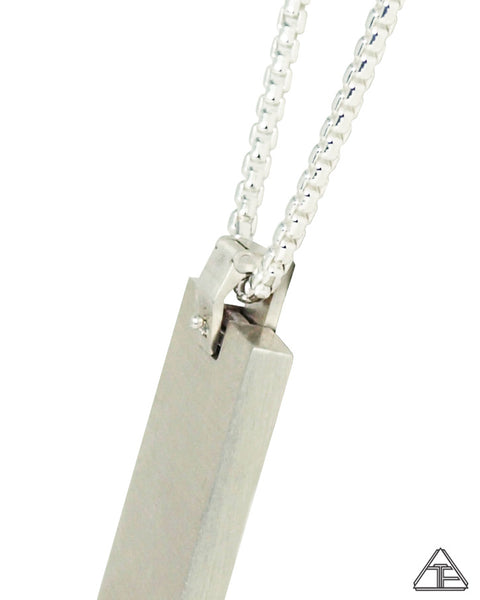 Dog Tag: Ocean Jasper Inlay Pendant