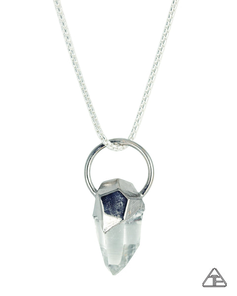 Lemurian Seed Quartz Large Crystal Talisman Pendant