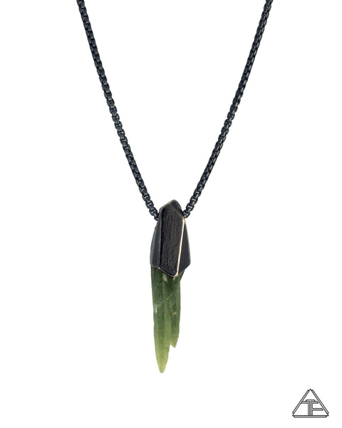 Seriphos Greek Green Quartz Stealth Series Crystal Talisman Pendant