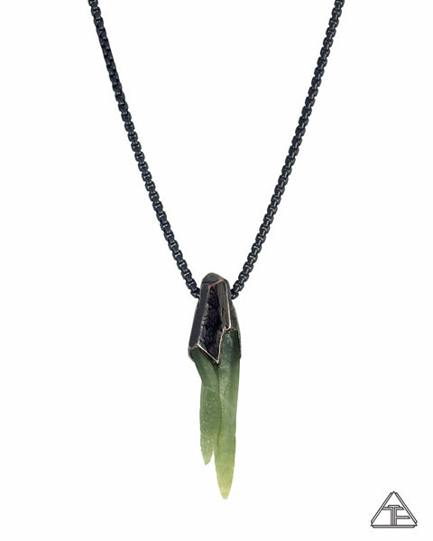 Seriphos Greek Green Quartz Stealth Series Crystal Talisman Pendant