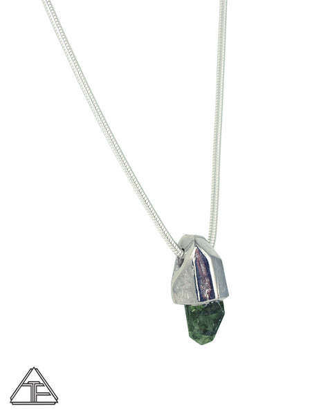 Chrome Diopside Crystal Talisman Pendant