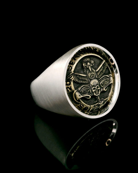 DARKSIDE — Seahawks Championship Ring / Sterling + Brass / Monumental