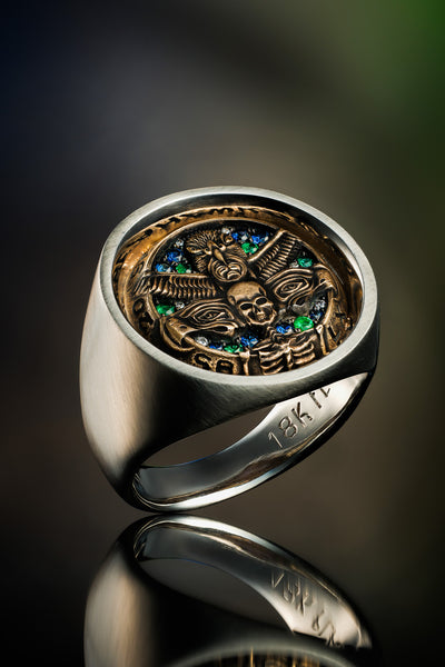 DARKSIDE — Seahawks Championship Ring / Platinum + 18K Rose Gold