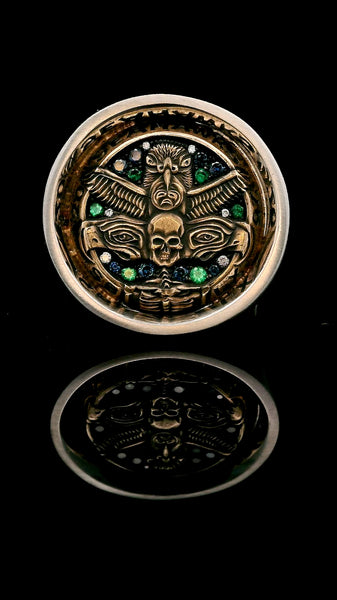 DARKSIDE — Seahawks Championship Ring / Platinum + 18K Rose Gold
