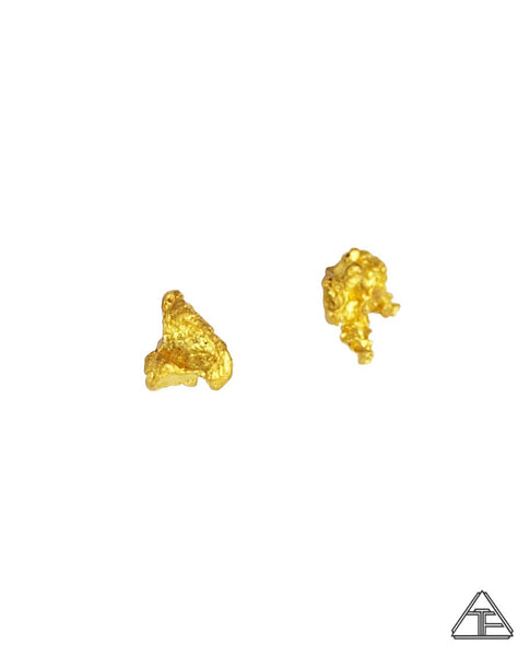 Studs: Alaskan Yellow Gold Nugget Earrings