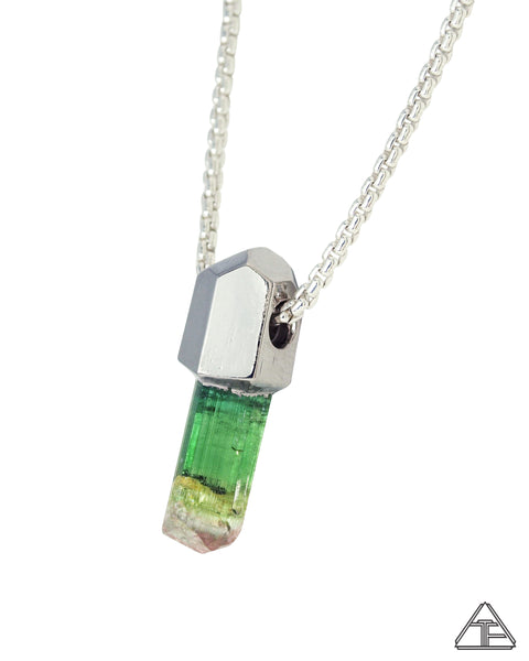 Paprook Tourmaline Palladium Crystal Talisman Pendant