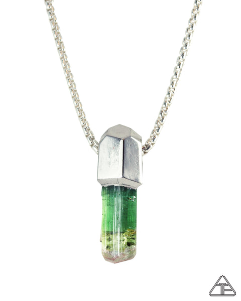 Paprook Tourmaline Palladium Crystal Talisman Pendant