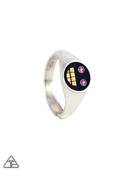 Grillz: Pink Sapphire Sterling Silver 22k Ring