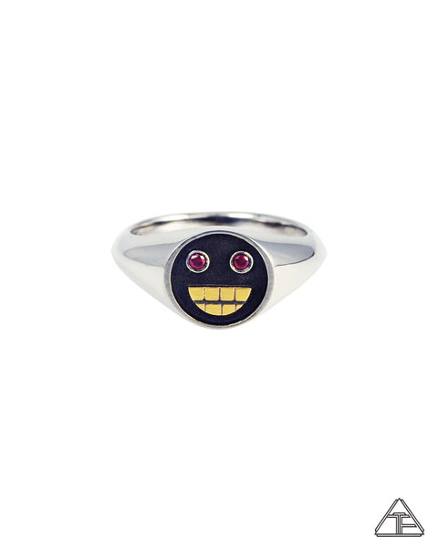 Grillz: Ruby Sterling Silver 22k Ring