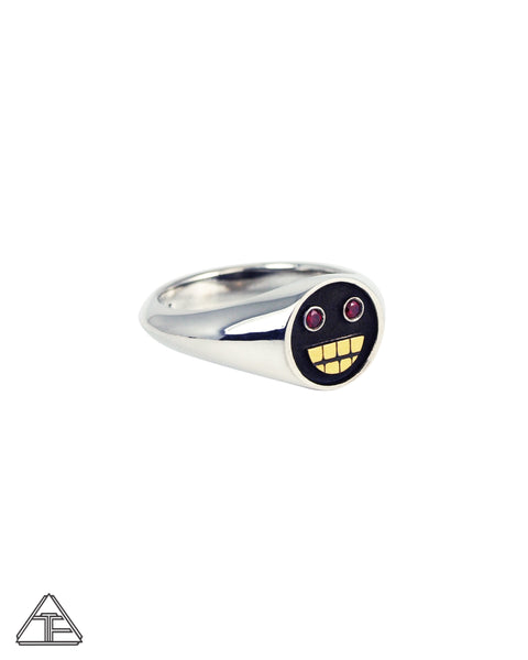 Grillz: Ruby Sterling Silver 22k Ring