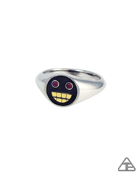 Grillz: Ruby Sterling Silver 22k Ring