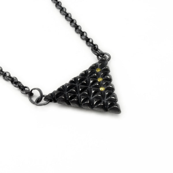 Axis Lattice: Stealth Pendant Yellow Diamond x3