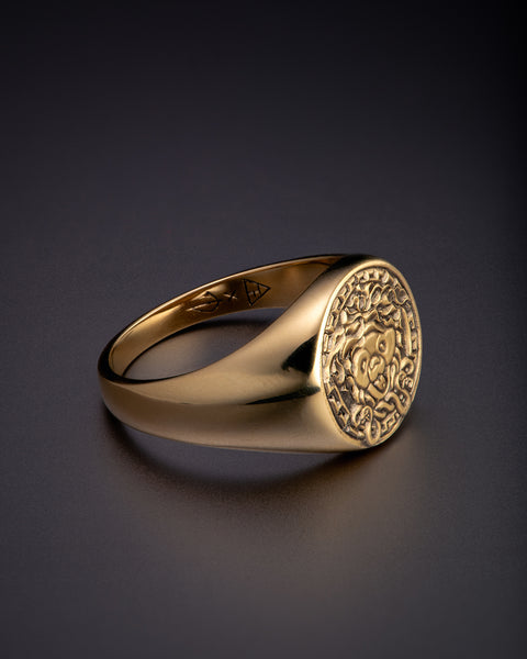 Owsley Bearsace: Grateful Dead 14K Gold Ring